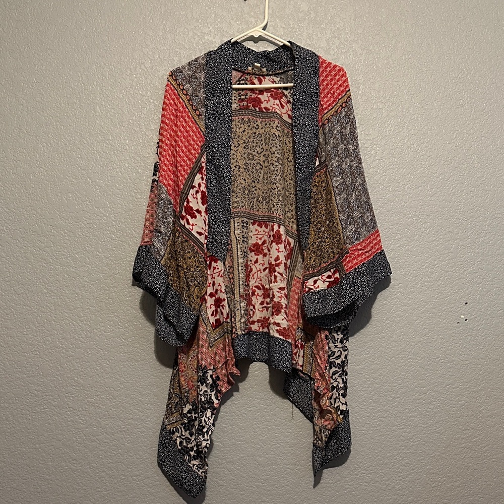 Umgee Boho Patchwork Kimono - Picture 1 of 6